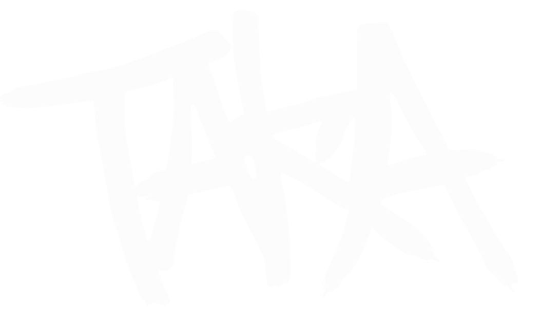 TAKA word mark logo in white